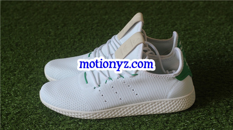 Adidas x Pharrell Williams Tennis Hu White Green BA7828